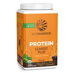 Vegan Organic Protein Powder Plant-based | 5 Superfood Quinoa Chia Seed Soy Free Dairy Free Gluten Free Synthetic Free NON-GMO | Chocolate 30 Servings | Classic Plus by Sunwarrior