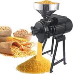 MNBVH 3000W Commercial Grain Grinder Mill, Electric Dry Wet Grain Grinder Mill Powder Machine, Corn Grinder Mill, Dry Cereals Rice Wheat Corn Mills With Funnel