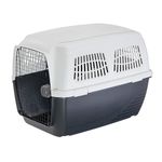 Ferplast Dog Carrier CLIPPER 6, IATA Approved Dog Travel Crate, Large Dog Carrier max 45 Kg, Pet Carrier for Airline, Car, Train, 93 x 65 x h 68 cm, Steel Door, Secure Closure