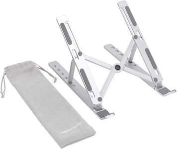 Amazon Basics Laptop Stand – Adjustable, Silver