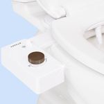 TUSHY Classic 3.0 Bidet Toilet Seat Attachment - A Non-Electric Self Cleaning Water Sprayer with Adjustable Water Pressure Nozzle, Angle Control & Easy Home Installation, (White/Bronze)