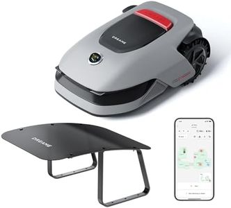 dreame Mähroboter A1 Pro und Garage, Drahtloser Umfang Mähroboter, 2000m², App Steuerung, Intuitive Zonenverwaltung, Hindernisvermeidung, Offroad Reifen