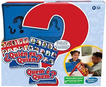 Hasbro Gaming ¿Quién Es Quién? Juego de Adivinar el Personaje y Superhéroes, Juego de Mesa para Jugar con Amigos y Familia, Juguete Infantil para 2 Jugadores, Regalo para Niños y Niñas de 6 Años o Más
