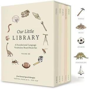 Our Little Library Vol. 3: A Foundational Language Vocabulary Board Book Set for Babies, Including Bugs, Dinosaurs, Sports, Space, and Trucks (Our Little Adventures Series)