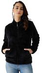 FELLAMO Girls Wool Self-Design Jacket-96 Black 13-14 Years