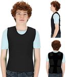 Special Supplies Sensory Compression Vest Deep Pressure Comfort (Black, Large)