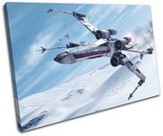 Bold Bloc Design - Star Wars Battlefront Gaming 60x40cm SINGLE Canvas Art Print Box Framed Picture Wall Hanging - Hand Made In The UK - Framed And Ready To Hang