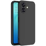 Spazy Case® Redmi 13C 5G Back Cover Soft Silicone Shockproof Slim Back case Cover with Anti Dust Plugs for Redmi 13C 5G -Black