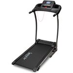 SereneLife Folding Exercise Running Treadmill Machine, Electric Motorized Running Exercise Equipment with 12 Pre-Set Program, 4 Incline Level, Bluetooth Music and App Support for Home Gym or Office