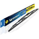 MICHELIN Traditional Wiper Blade | Aerodynamic High-Performance Wiper with Graphite & Teflon Coated Natural Rubber for Streak-Free Wipe | U-Hook Type Rust-Resistant Steel Frame (1, 21 Inch)