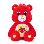 Care Bears 35cm Medium Plush Destiny Bear, Collectible Cute Soft Toy, Cuddly Toy for Boys and Girls, Teddy Plushy for Children Ages 4 5 6 7 +, Red