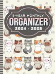 5-Year Monthly Organizer 2024-2028: