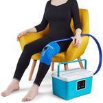 Cold Therapy System — Cryotherapy Freeze Kit System — for Post-Surgery Care, ACL, MCL, Swelling, Sprains, and Other Injuries — Wearable, Adjustable Knee Pad — Cooler Pump with Digital Timer