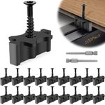 Gyykzz 500 Pack Hidden Deck Fasteners for Composite Decking Board, Composite Decking Clips with Metal Deck Screws, Universal Composite Hideaway Fasteners Plastic Clips for Deck Boards