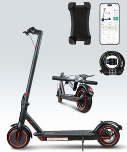QnQ Trottinette Électriques Adultes, Moteur 500W, 8.5'' Pneu Anti-crevaison, Batterie 7.8AH, 3 Modes Vitesse Trajet E-Scooter Pliable, Maximum 25km/h, Double Frein, avec APP, Max 120kg