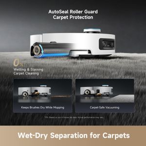 Dreame Aqua10 Ultra Robot Vacuum – White, Smart Floor Cleaner
