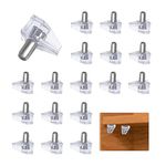 20 Pcs 5mm Clear Plastic Cabinet Shelf Support Pins, Clear Shelf Support Pegs, Shelf Pins Clear Shelf Support Pegs, Shelf Holder Replacement Peg, Shelf Holder Bracket Steel Pins