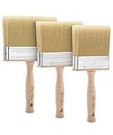 Bates- Deck Stain Brush Set, 4”, 5” and 6”, Stain Brushes for Wood, Deck Stain Applicator, Deck Brush, Wide Paint Brush, Large Paint Brushes, Wood Stain Brush, Masonry Brush, Wood Stain Applicator