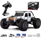 ShaBee 38+ Km/h High Speed, 1:16 Scale Remote Control Car, 4WD All Terrain Monster Truck 2.4 GHz Radio Controlled Off Road 4x4 RC Car for Boys and Adults, RC Cars, Trucks with 2 Rechargeable Battery