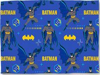 BATMAN Officially Licensed Super Soft Fleece Blanket Throw | Blue Tech Design, Perfect For Any Childrens Bedroom, 100cm x 150cm