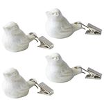Notakia Set of 4 Cast Iron Heavy Tablecloth Weights for Outdoor Tables,Table Cloth Weights Clip On,Weights for Curtains, Flag Weights for Wind