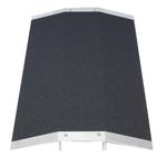 ISXACFF 27.6" L x 1.5" H Wheelchair Ramp Bridge Threshold Ramp for Doorways Aluminum Transition Threshold Ramps with Supporting Frame and Non-Slip Surface for Shed & Sliding Door, Stairs,Vans, Steps