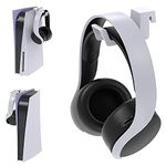 Headphone Holder Compatible with PS5/PS5 Slim Console, Hook Hanger for Pulse 3D /for Pulse Elite Headset, Headphone Stand Compatible with PS5 Console Accessories