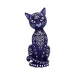 Nemesis Now Purple Mystic Kitty 26cm, Resin, Purple, Ouija Spirit Board Cat Figurine, Mystic Kitty Figurine, Baroque Design Planchette, Cast in Resin, Painstakingly Hand-Painted