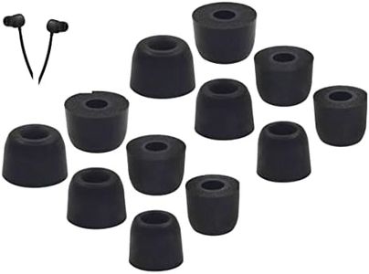 BLLQ Memory Foam Ear Tip Replacement for Powerbeats Pro / Beats Flex / BeatsX, Foam Ear Tips Earbuds Tip Ear Gel Ear Plug Eartip Compatible with Powerbeats Pro , 8 Pairs , Foam Black