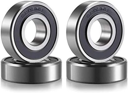 Donepart 6203RS Ball Bearings 17mm ID 40mm OD 12mm Width C3 High Speed 6203-2RS Sealed Bearings for Electric Motor, Pool Pump, Wheels, Bike, Mower (4 Pack)