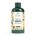 The Body Shop Almond Milk & Honey Soothing & Caring Shower Cream, 250 ML - Dry, Sensitive Skin | Cleanse, Help Soften & Comfort |Vegan