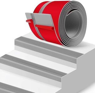 Stair Edge Trim Vinyl Stair Nosing 5.5" Self Adhesive Nose Molding Non-Slip Rubber Edge Protector Steps Trim Rubber Strips for Staircase Step Uses (20Ft, Gray)