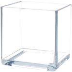 Royal Imports Flower Acrylic Vases Cubes, Decorative Centerpiece for Home or Wedding, Non Breakable Plastic, 5x5 - Clear