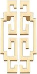 Mgoodoo Vintage Retro Style Handle Kitchen Cabinet Door Handles Drawer Knobs Furniture Hardware (10Pcs, 128mm Gold)