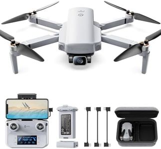 Holy Stone HS360E Drone GPS, Caméra 4K EIS, Transmission d'Image de 6 km, Capteur 1200W, 30 Mins de Vol, Quadricoptère Pliable avec Suivez-Moi, Retour Automatique, Léger de 249 g pour Adultes, C0