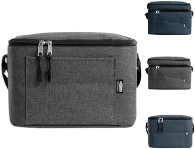 Bolsa Termica Porta Alimentos - Bolsa comida trabajo de 6 L -Urban food Casual - Nevera portatil y Lancheira témica - bolsa isotermica porta alimentos y hermética - Lunch bag impermeable (GRIS, 6L)
