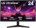 LG UltraGear Gaming Monitor 24GS60F, 24 Inch, 1080p, 180Hz, 1ms Response Time, IPS Display, HDR 10, NVIDIA G-Sync compatible & AMD FreeSync , Smart Energy Saving, Displayport, HDMI