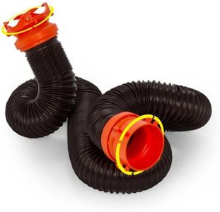 Camco Manufacturing 39763: Rhinoflex 10' Sewer Hose Extension W/Swivel Bayonet & Lug,Black