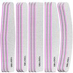 FANDAMEI 15pcs Professional Nail File Set in 5 Shapes, 100/180 Grit Double Sided Emery Board Manicure Tools for Natural Nails Care Gel Nail, Nail Buffer Files Nail Grooming and Styling for Salon Use