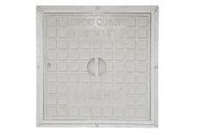 MASHU LDP 7.3 Tons Capacity Manhole Cover | Floor Drain Cover | Drainage Cover | Chamber Cover | Sump Cover (18 X 18 Inch, Grey)