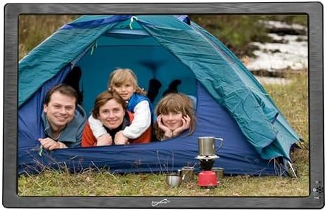 Supersonic SC-2812 12-inch Portable LED TV, Digital TV Tuner, FM Radio, HDMI & USB Inputs - 1280x800 Resolution, Rechargeable Battery, AV Jacks, Remote Control, AC/DC Operation