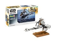 Revell 06786 Speeder Bike: The Mandalorian 1:12 Scale Unbuilt/Unpainted Plastic Model Kit, White