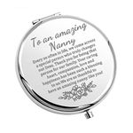 Nanny Gift for Babysitter Gift for Daycare Provider Gifts Childminder Gift to an amazing Nanny Pocket Mirror Thank You gift (amazing Nanny -M)