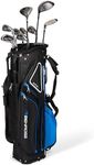 Benross HTX2 Golf Clubs Full Set with Cart Bag, Driver, Fairway Wood, Hybrid, Irons 5-SW, Mallet Putter - Graphite & Steel Shafts, All-Weather Grips, Trolley Bag- Golf Club Sets for Men