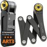 FoldyLock Forever Folding Bike Lock - Patented Sleek High Security Gold Rated Bicycle Lock - Heavy Duty Anti Theft Smart Secure Guard with Keys and Case Mount for e-Bikes City Bikes - 90 CM