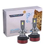 Casago CAHYH07 Hyperdrive H7 150W Bright LED Headlight For Automobiles With Quick Start Plug-Play Design Water Resistant And Easy Installation(Set of 2)