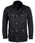 Barbour International Men's Waxed Duke Jacket Black L