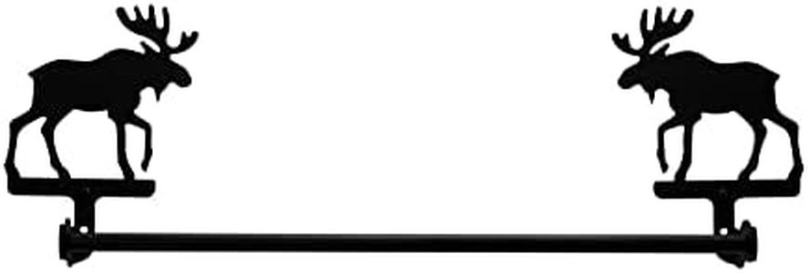 Village Wrought Iron Moose Towel Rail Towel Rack Large