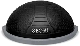 Bosu NEXGEN Balance Strength Trainer, Multi-Functional 26" Exercise Ball, Home Gym Equipment for Full Body Workouts, Black with Gray Rim