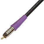 Blue Jeans Cable LC-2 Double-Shielded Low Capacitance Subwoofer Cable, 6 Foot, Black
